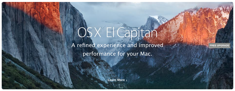 mac store update for os x el capitan won
